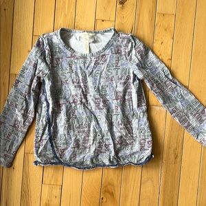 Matilda Jane Gray and Green Patterned Top